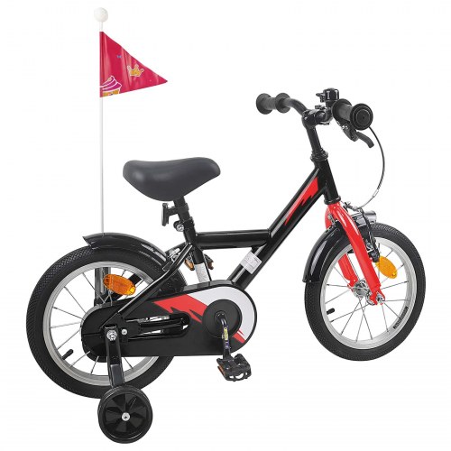 Børnecykel 16 tommer til 4-6 år gamle Sort