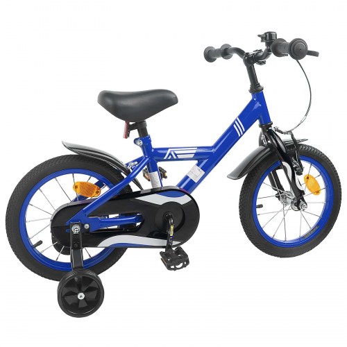 Børnecykel 16 tommer til 4-6 år gamle Mørk blå
