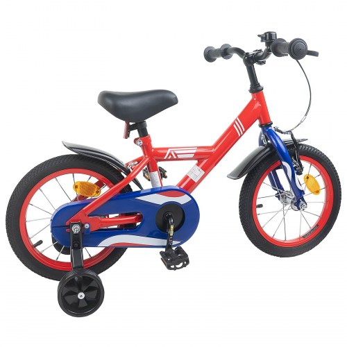 Børnecykel 14 tommer anbefalet til 3-5 år gammel Rød