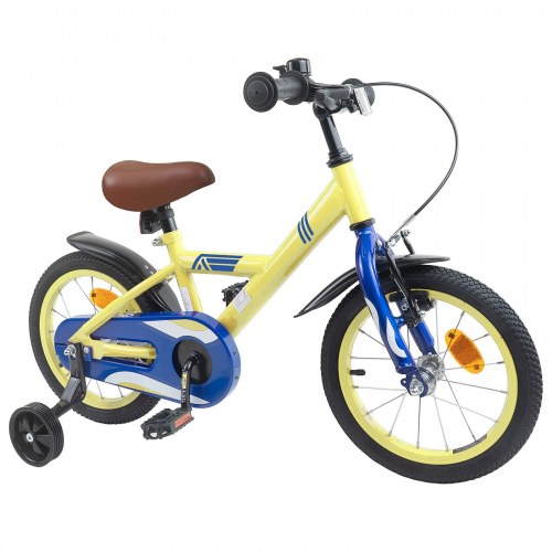 Børnecykel 16 tommer til 4-6 år gamle Gul