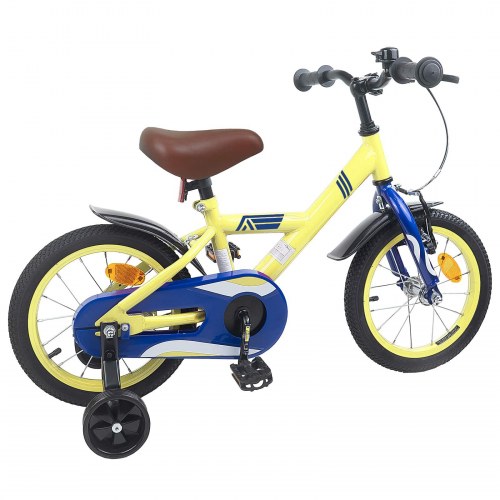 Børnecykel 16 tommer til 4-6 år gamle Gul