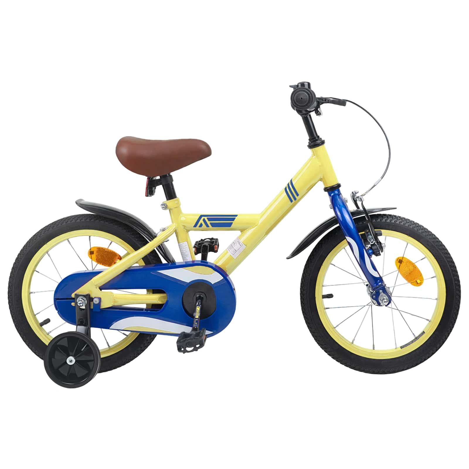 Børnecykel 14 tommer anbefalet til 3-5 år gammel Gul