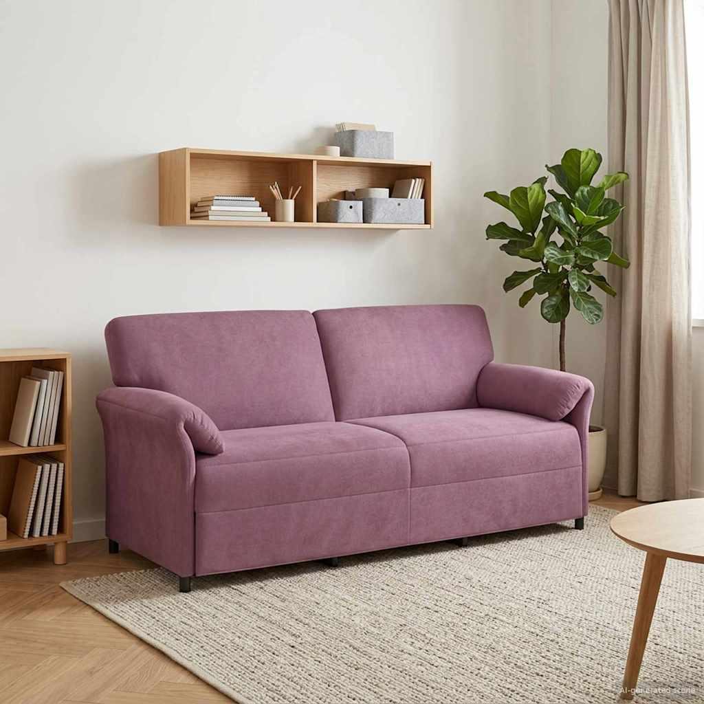 3-personers sofa Lilla 198 x 83 x 95 cm Fløjl