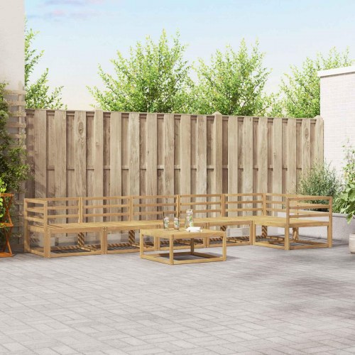 Udendørs sofagruppe 7 stk Hvid 79 x 79 x 37 cm