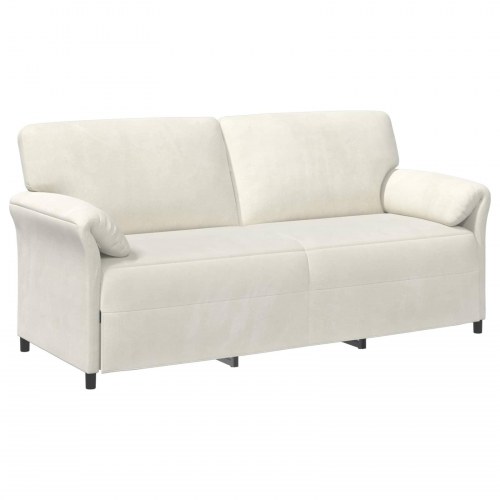 3-personers sofa Cremefarvet 198 x 83 x 95 cm Fløjl