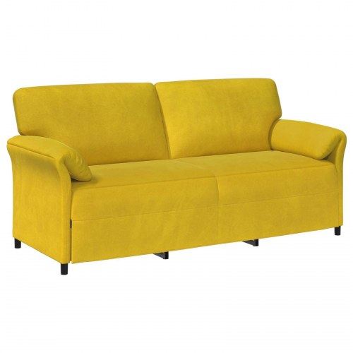 3-personers sofa Gul 198 x 83 x 95 cm Fløjl