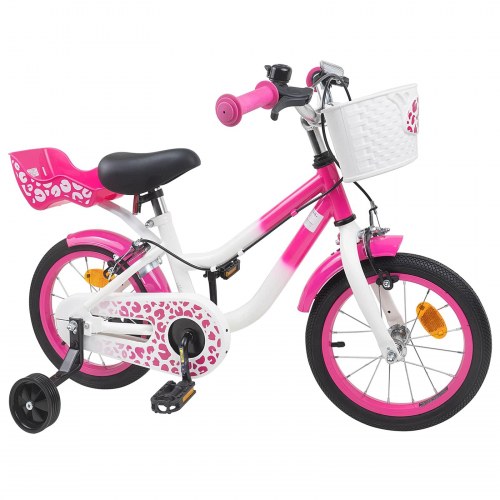 Børnecykel 14 tommer anbefalet til 3-5 år gammel Lyserød