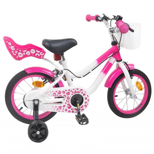 Børnecykel 14 tommer anbefalet til 3-5 år gammel Lyserød