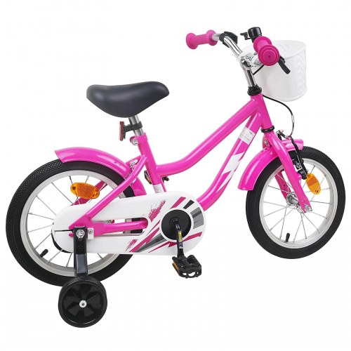 Børnecykel 12 tommer til 2-4 år gamle Mørk pink
