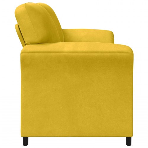 2-personers sofa Gul 158 x 83 x 95 cm Fløjl