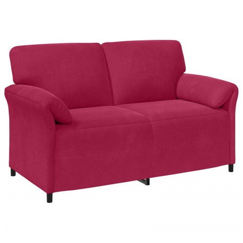 2-personers sofa Vinrød 158 x 83 x 95 cm Fløjl