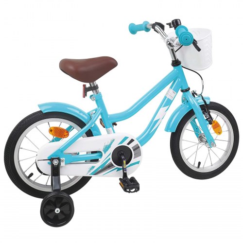Børnecykel 16 tommer til 4-6 år gamle Lyseblå