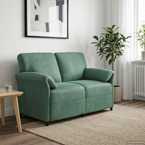 2-personers sofa Havgrøn 138 x 83 x 95 cm Fløjl