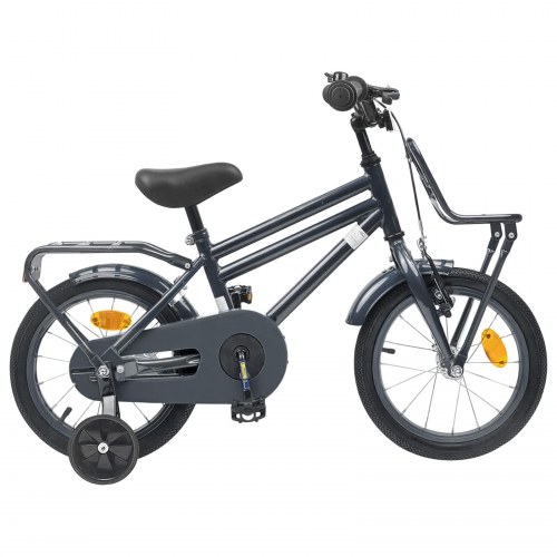 Børnecykel 16 tommer til 4-6 år gamle Mørkegrå