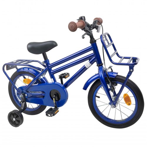 Børnecykel 14 tommer anbefalet til 3-5 år gammel Mørk blå