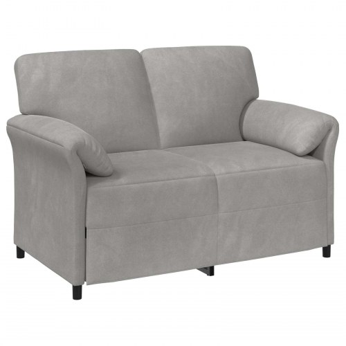 2-personers sofa Lysegrå 138 x 83 x 95 cm Fløjl