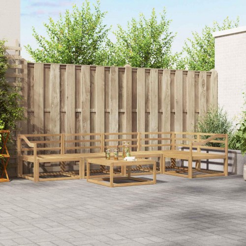 Udendørs sofagruppe 6 stk Hvid 79 x 79 x 37 cm