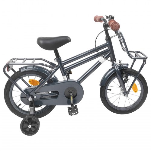 Børnecykel 12 tommer til 2-4 år gamle Mørkegrå