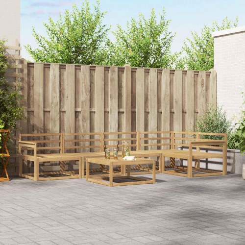 Udendørs sofagruppe 6 stk Hvid 79 x 79 x 37 cm