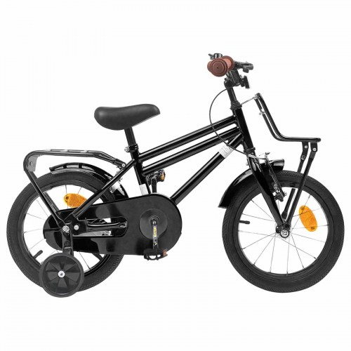Børnecykel 16 tommer til 4-6 år gamle Sort