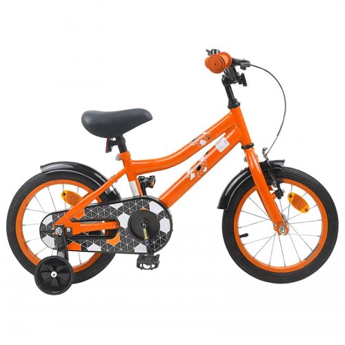 Børnecykel 14 tommer anbefalet til 3-5 år gammel Orange