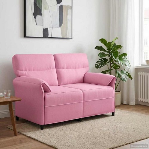 Sofa 100% polyester metalramme MDF, Krydsfinér