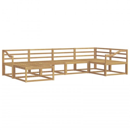 Udendørs sofagruppe 6 stk Hvid 325 x 166,5 x 73 cm