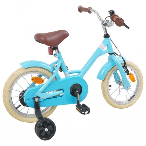 Børnecykel 14 tommer anbefalet til 3-5 år gammel Lyseblå