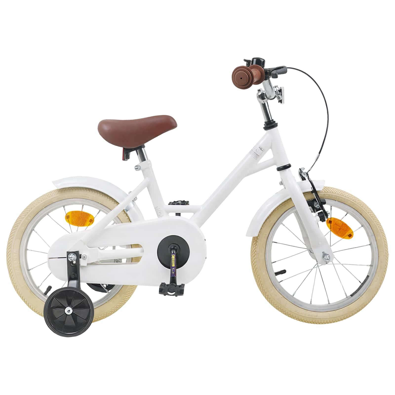 Børnecykel 16 tommer til 4-6 år gamle Hvid
