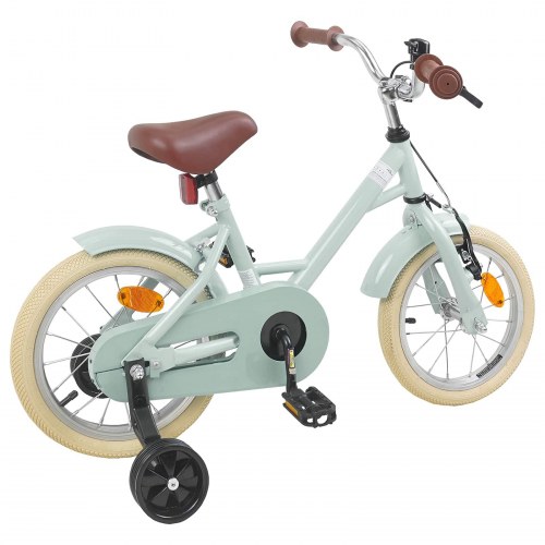 Børnecykel 14 tommer anbefalet til 3-5 år gammel Lys grøn