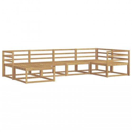 Udendørs sofagruppe 6 stk Hvid 325 x 166,5 x 73 cm