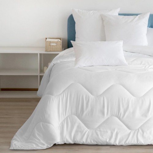 DecoKing Inez Light dyne 135×200 cm - hvid, bølgequiltet sommerdyne