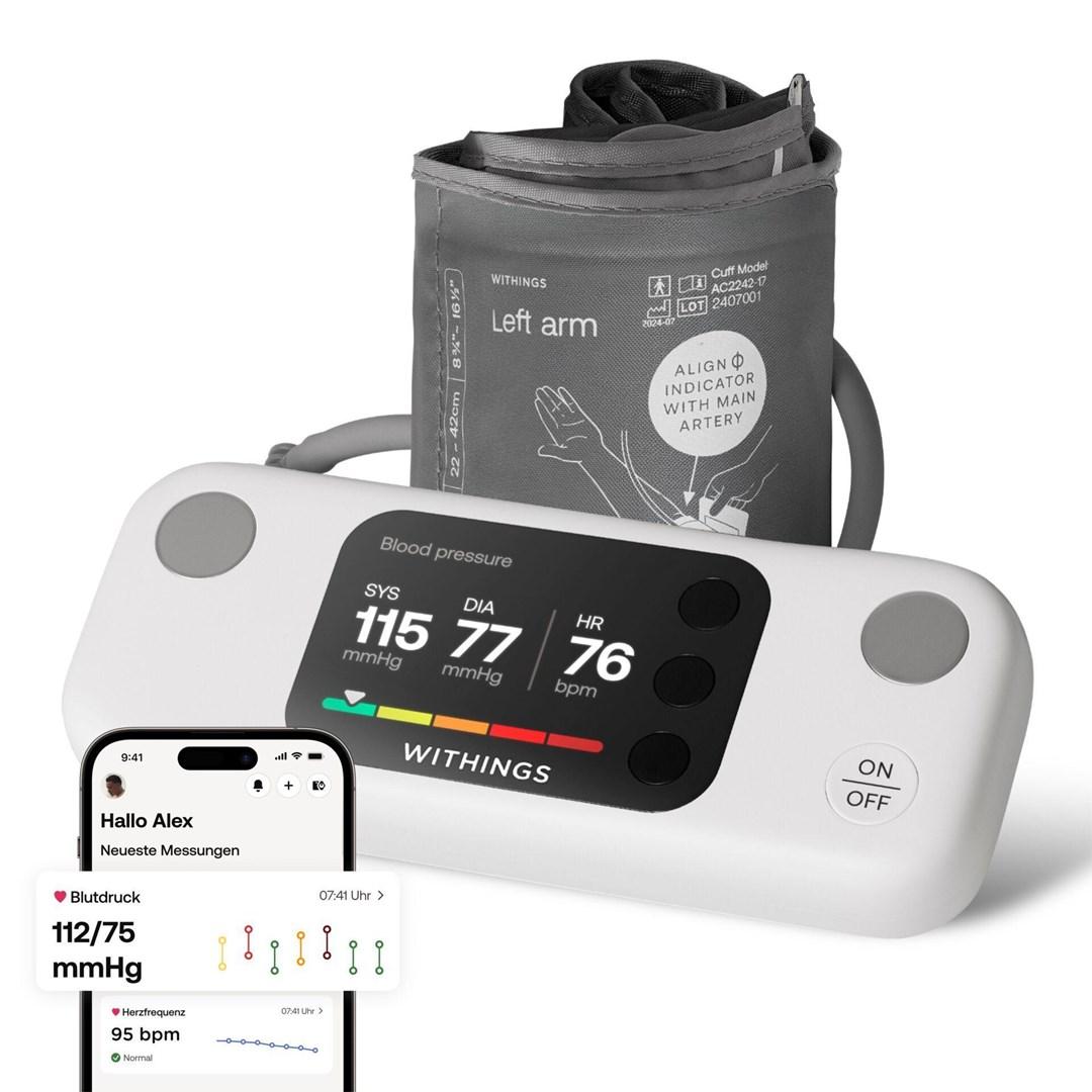 Withings blodtryksmåler WPM07 - overarm, automatisk, 16 brugere