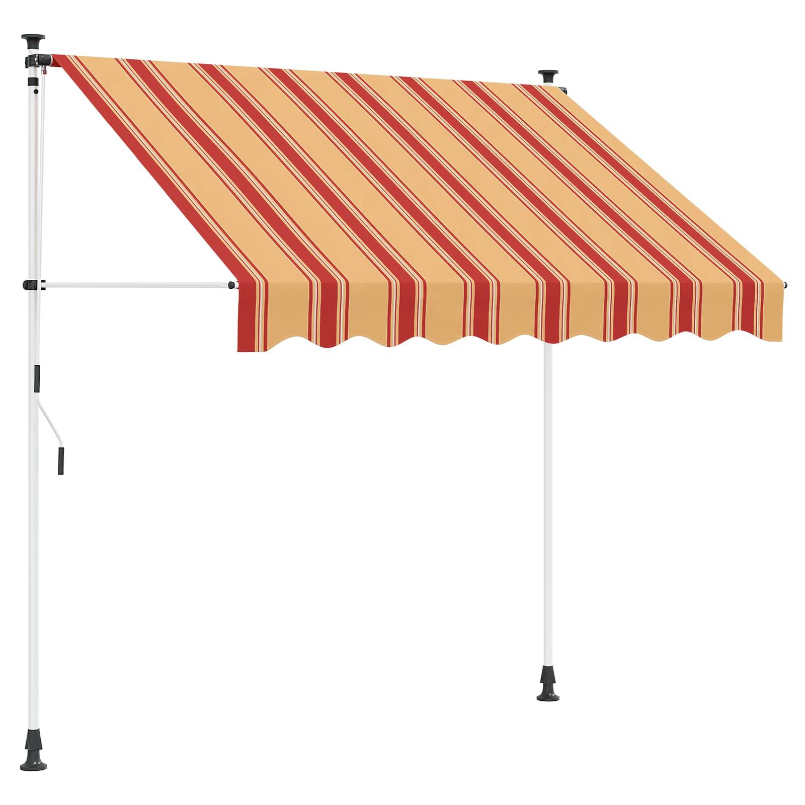 Manuel Udtrækkelig Markise Flerfarvet 250 x 115 x 300 cm