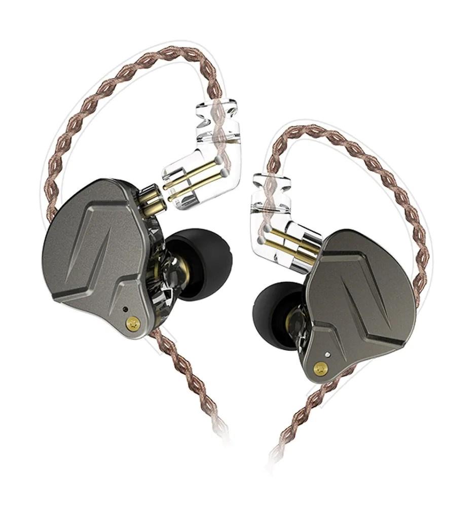 KZ ZSN Pro uden mikrofon - in-ear høretelefoner, grafit billede