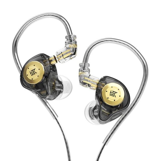 KZ EDX Pro uden mikrofon - in-ear høretelefoner, sort/guld billede