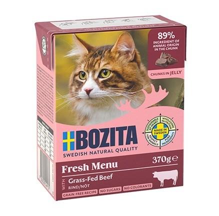 BOZITA Fresh Menu - Okse i gelé vådfoder til kat, 370 g billede