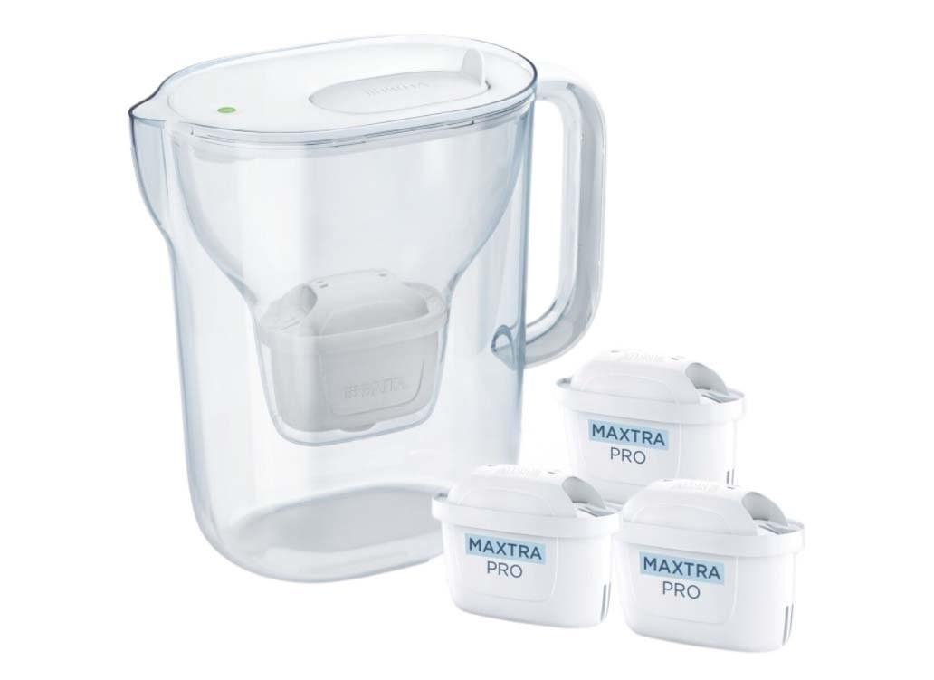 BRITA Style Essential vandfilterkande 2,4 l + 3 Maxtra Pro Pure Performance - hvid billede