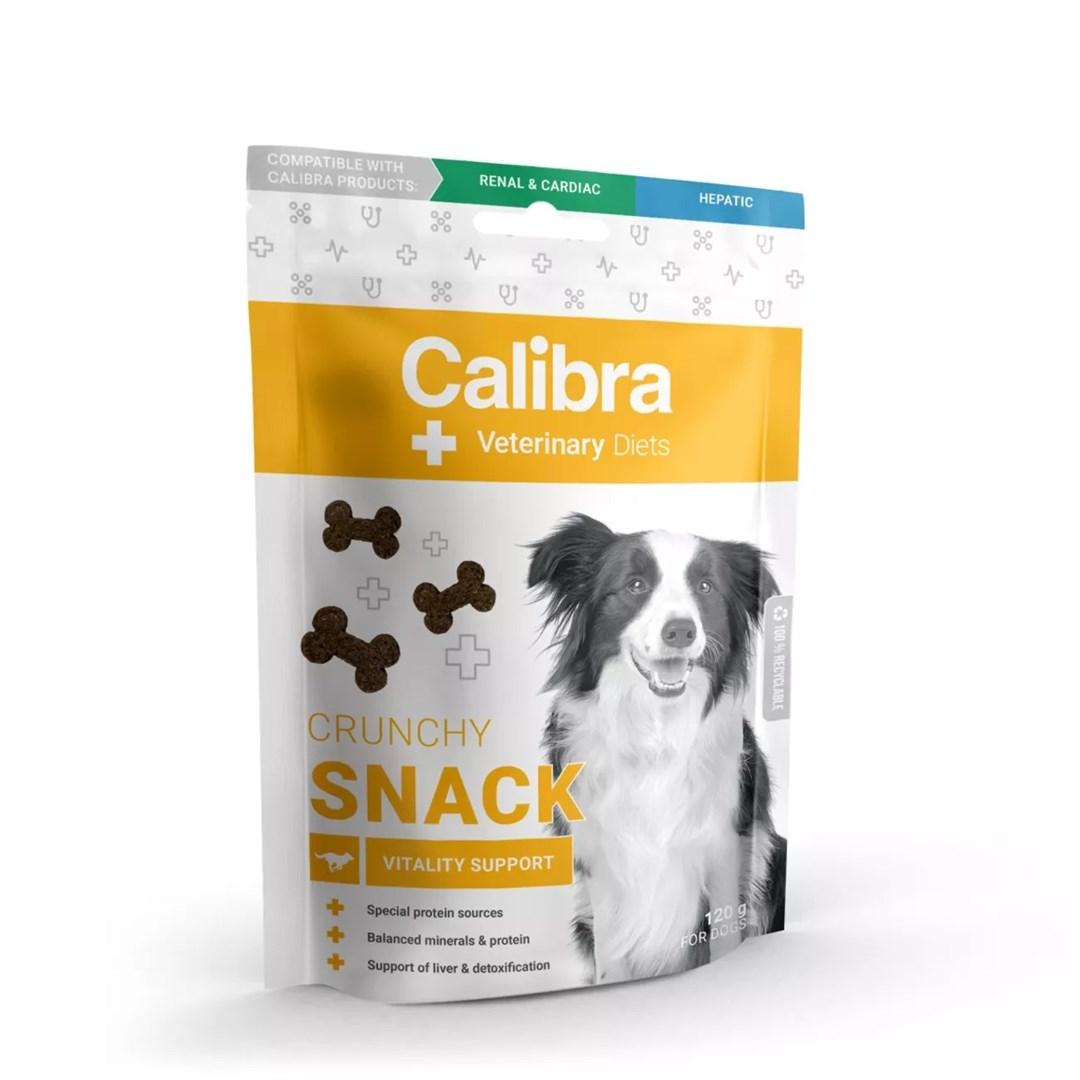 Calibra Veterinary Diets Crunchy Snack - Vitality Support hundegodbid, 120 g billede