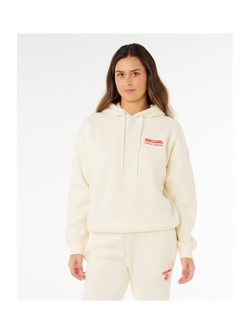 RIP CURL Surf Puff Heritage hættetrøje - beige, dame M billede