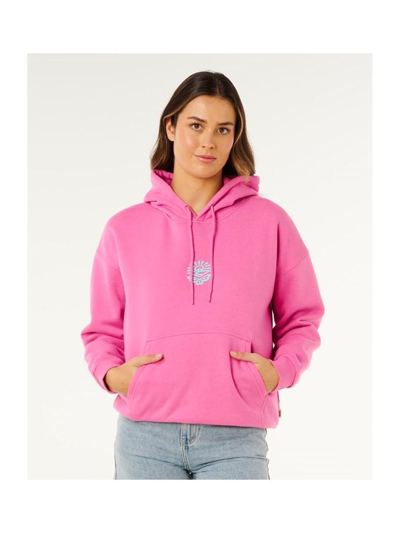 Rip Curl Icons Of Surf Heritage hættetrøje - pink, dame, str. M billede
