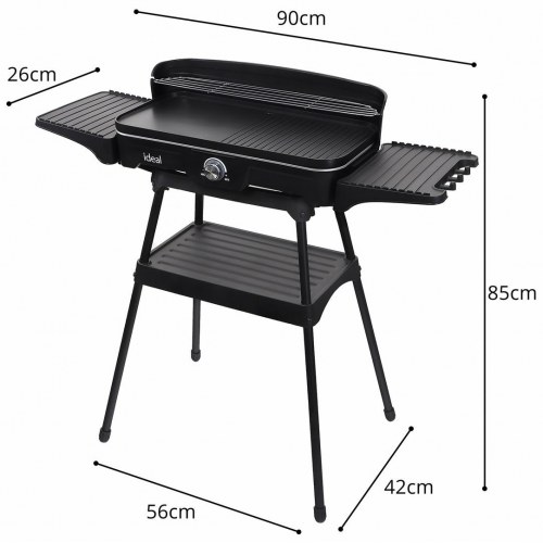 Elgrill ELDOM IDEAL - sort, 2.200 W (OUTLET A)