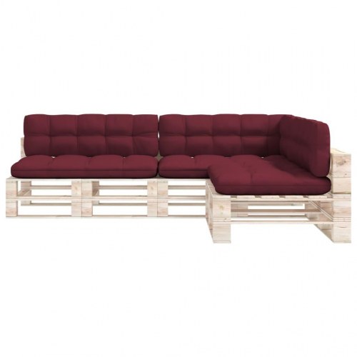 Hynder til pallesofa 7 stk. stof vinrød (OUTLET A)