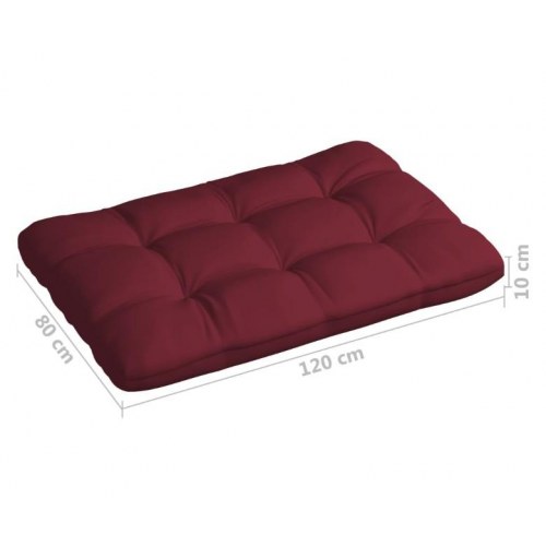 Hynder til pallesofa 7 stk. stof vinrød (OUTLET A)