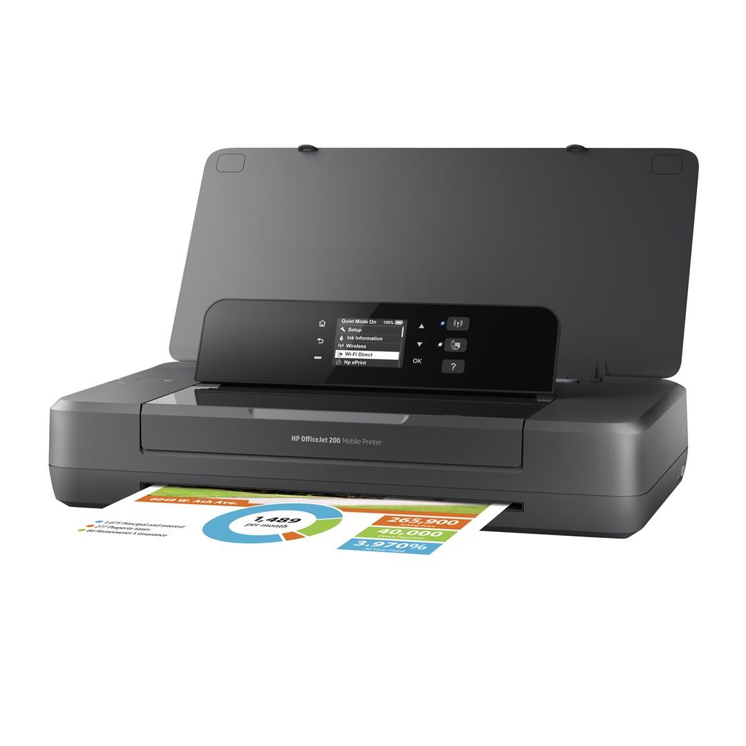 HP OfficeJet 200 mobil printer - trådløs inkjet med frontvendt USB-print