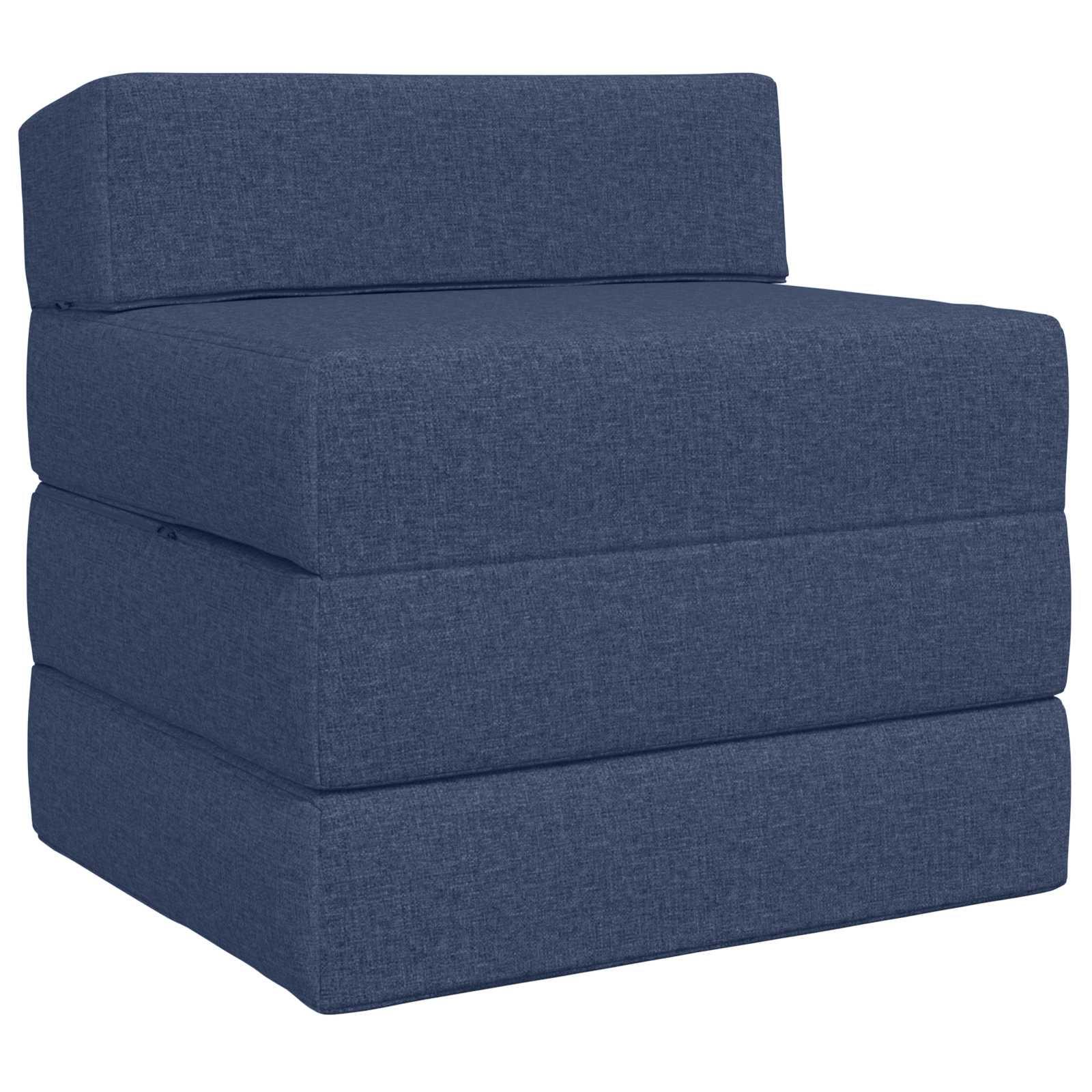 Samlebar Sofa Seng Blå 200 x 70 x 15 cm Stof billede
