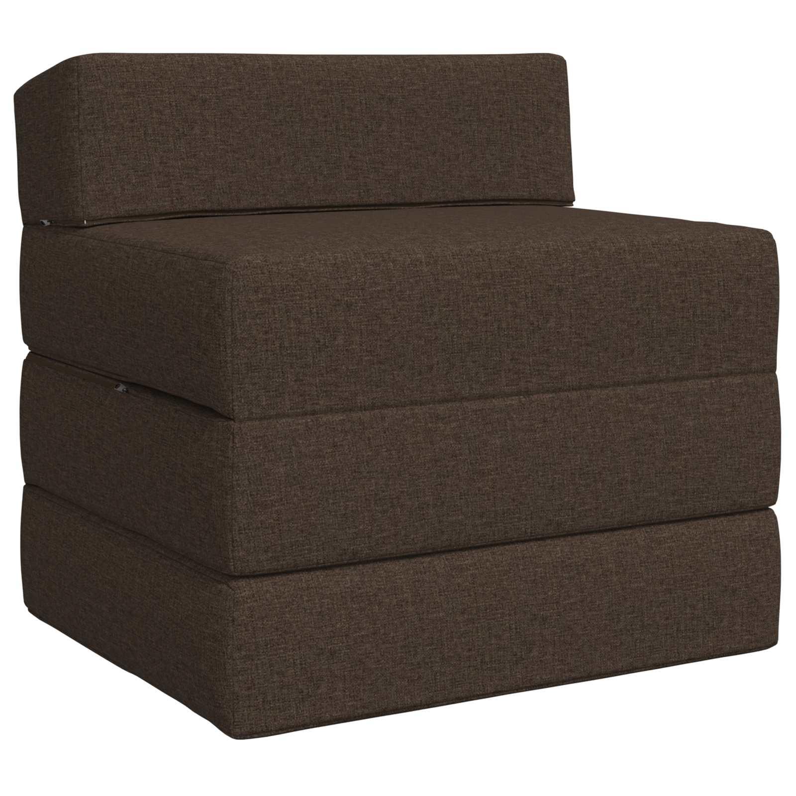 Samlebar Sofa Seng Gråbrun 200 x 70 x 15 cm Stof billede