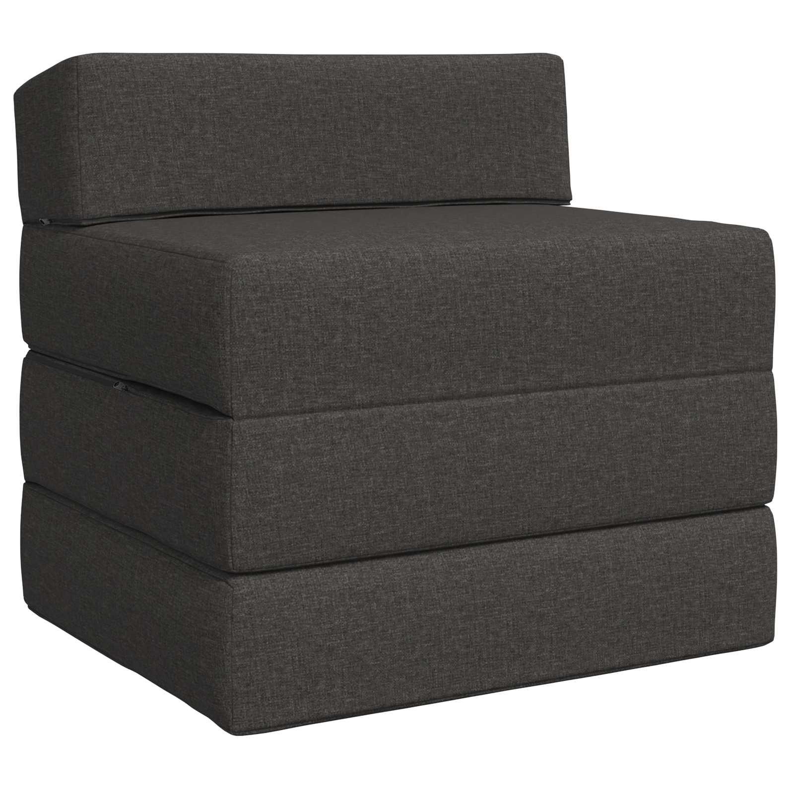 Samlebar Sofa Seng Mørkegrå 200 x 70 x 15 cm Stof billede