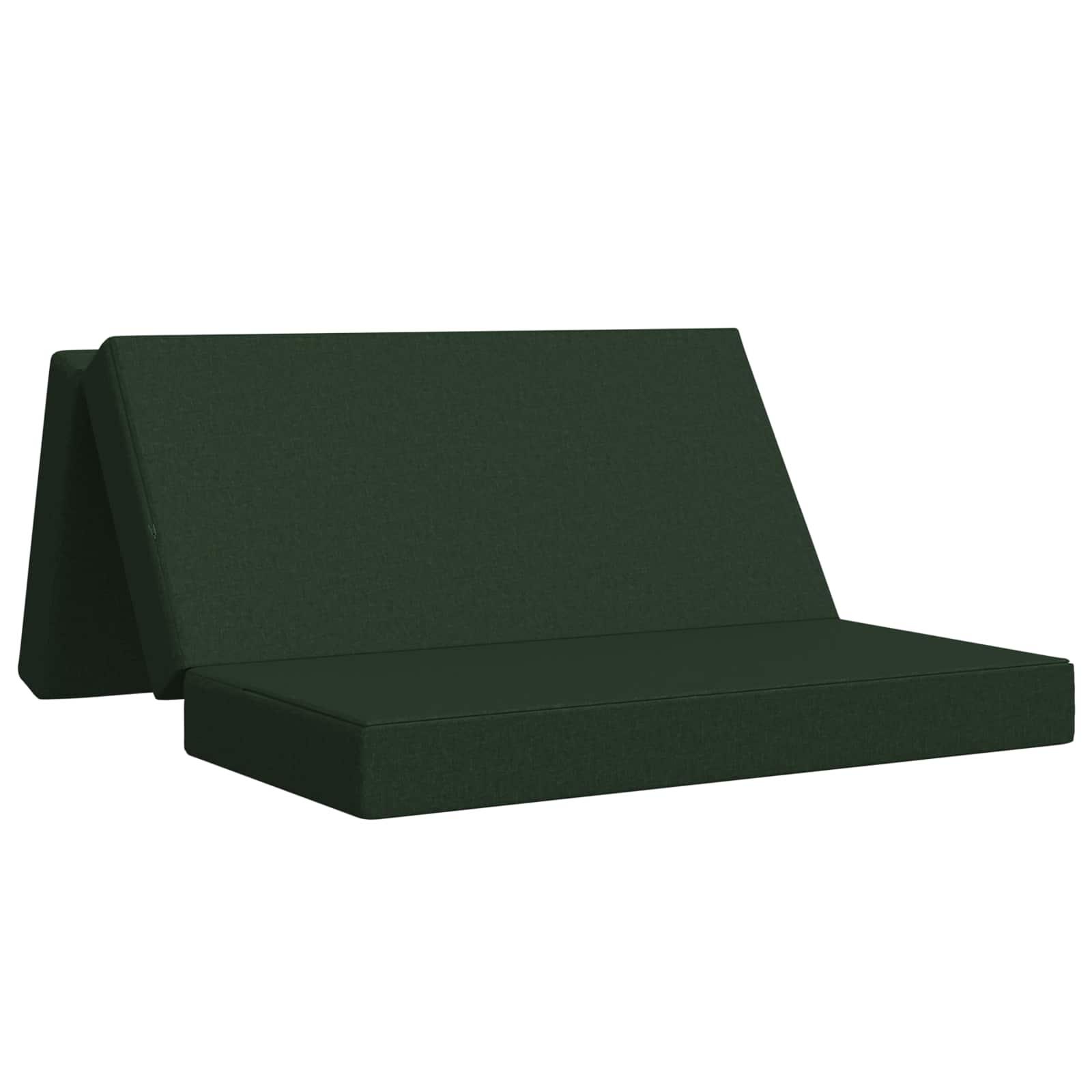 Samlebar Sofa Seng 120 x 67 x 45 cm Mørkegrøn billede