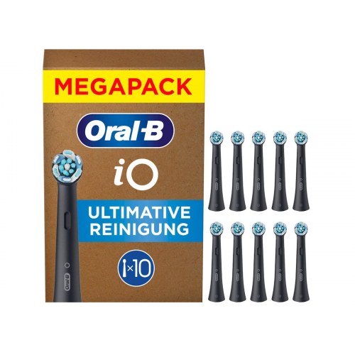 Oral-B iO Ultimate Clean børstehoveder - sort, 10 stk.